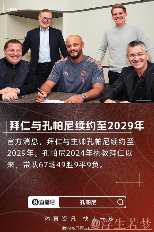 拜仁官方:与孔帕尼教练团队续约至2029年,信任始终如一 拜仁官方:与孔帕尼教练团队续约至2029年,信任始终如一